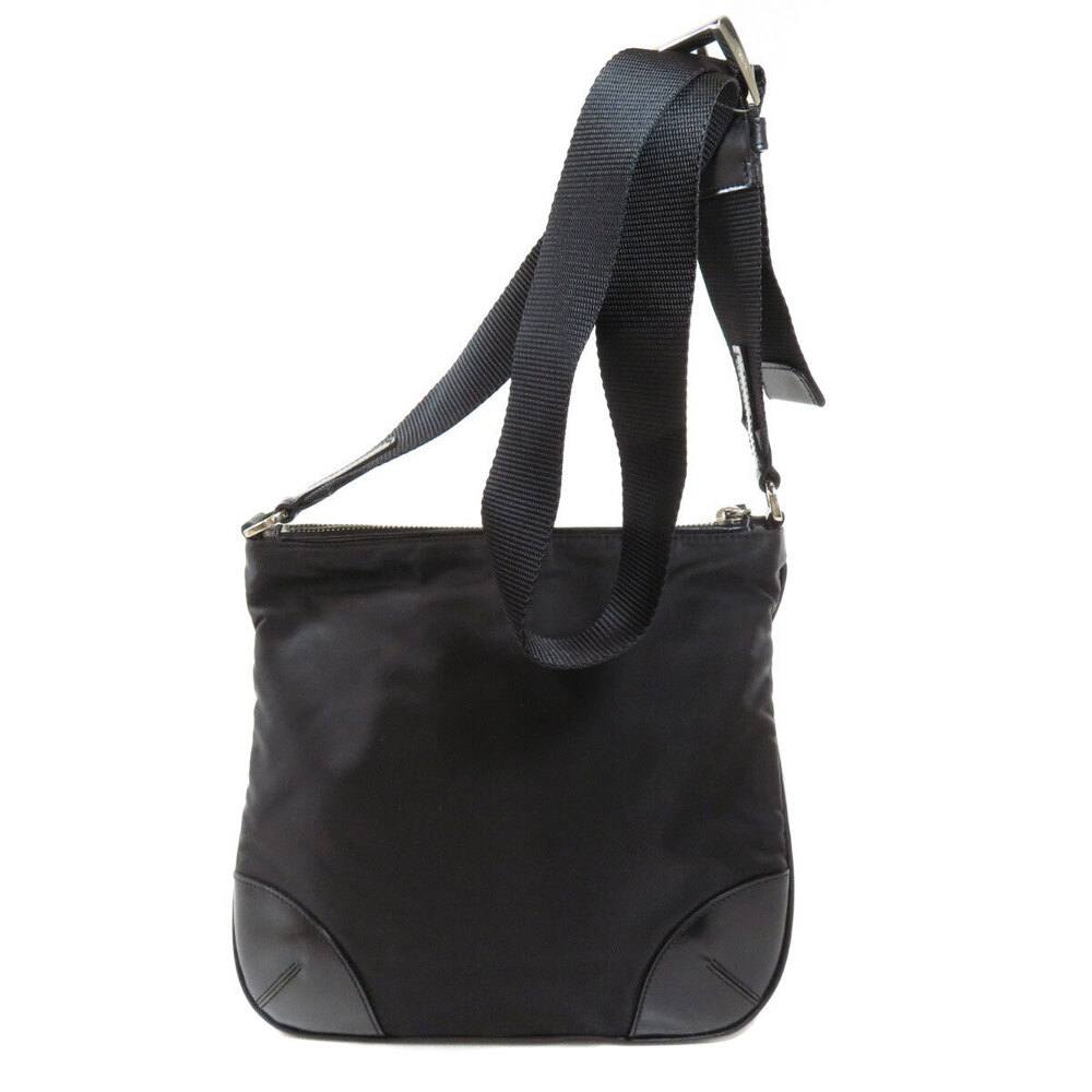 Prada shoulder Crossbody Plate bag Tessuto Black